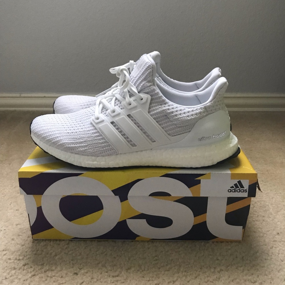 Men’s Adidas Triple White Ultraboost